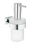 Дозатор жидкого мыла с держателем Grohe Essentials Cube 40756 001 (40756001)